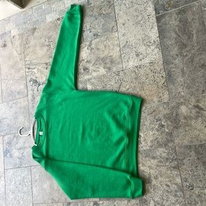 Green hoodie